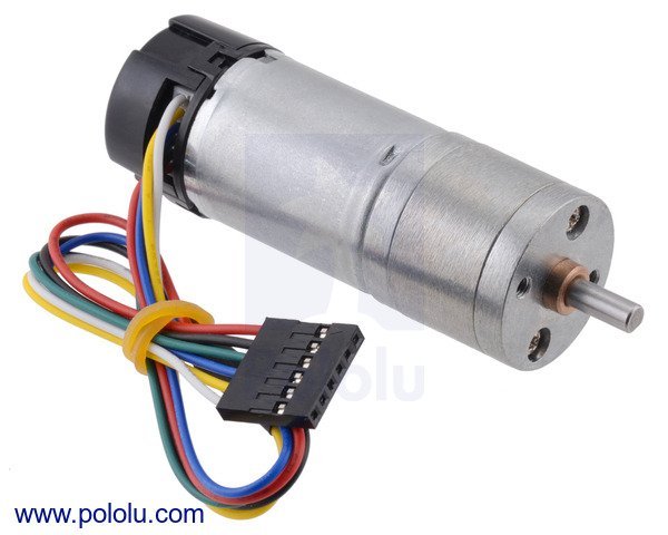 Pololu 34:1 Gearmotor 25D HP 12V + Encoder