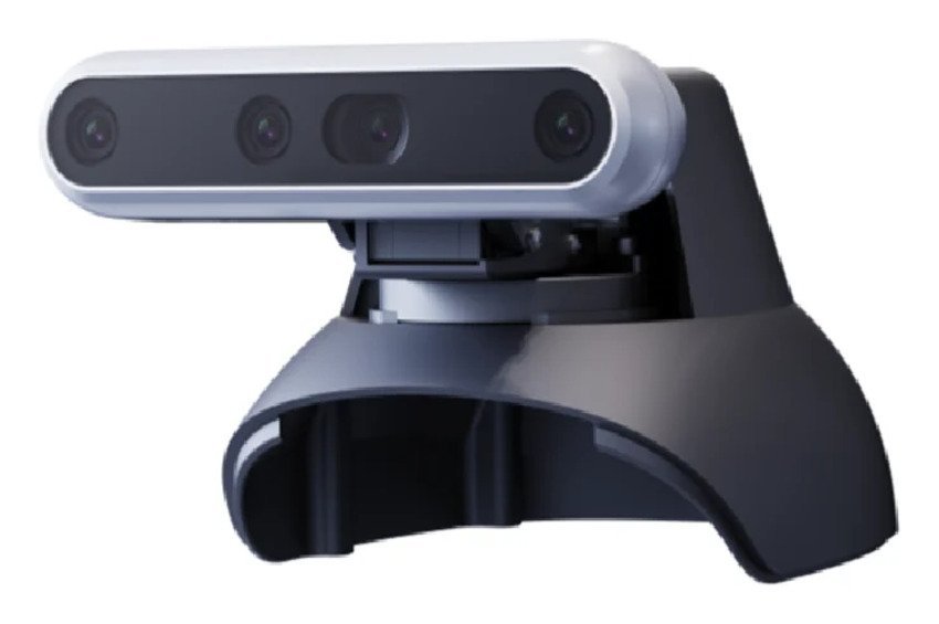 Cabeza móvil de 2 GDL con RealSense D455 (G1)