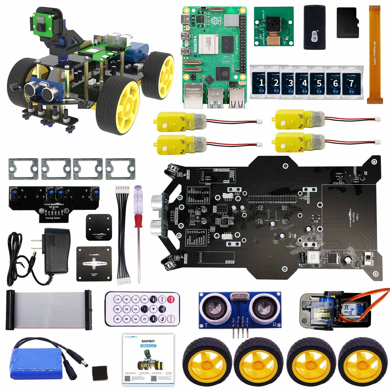 Robot Yahboom Raspbot (visión IA, FPV) 4