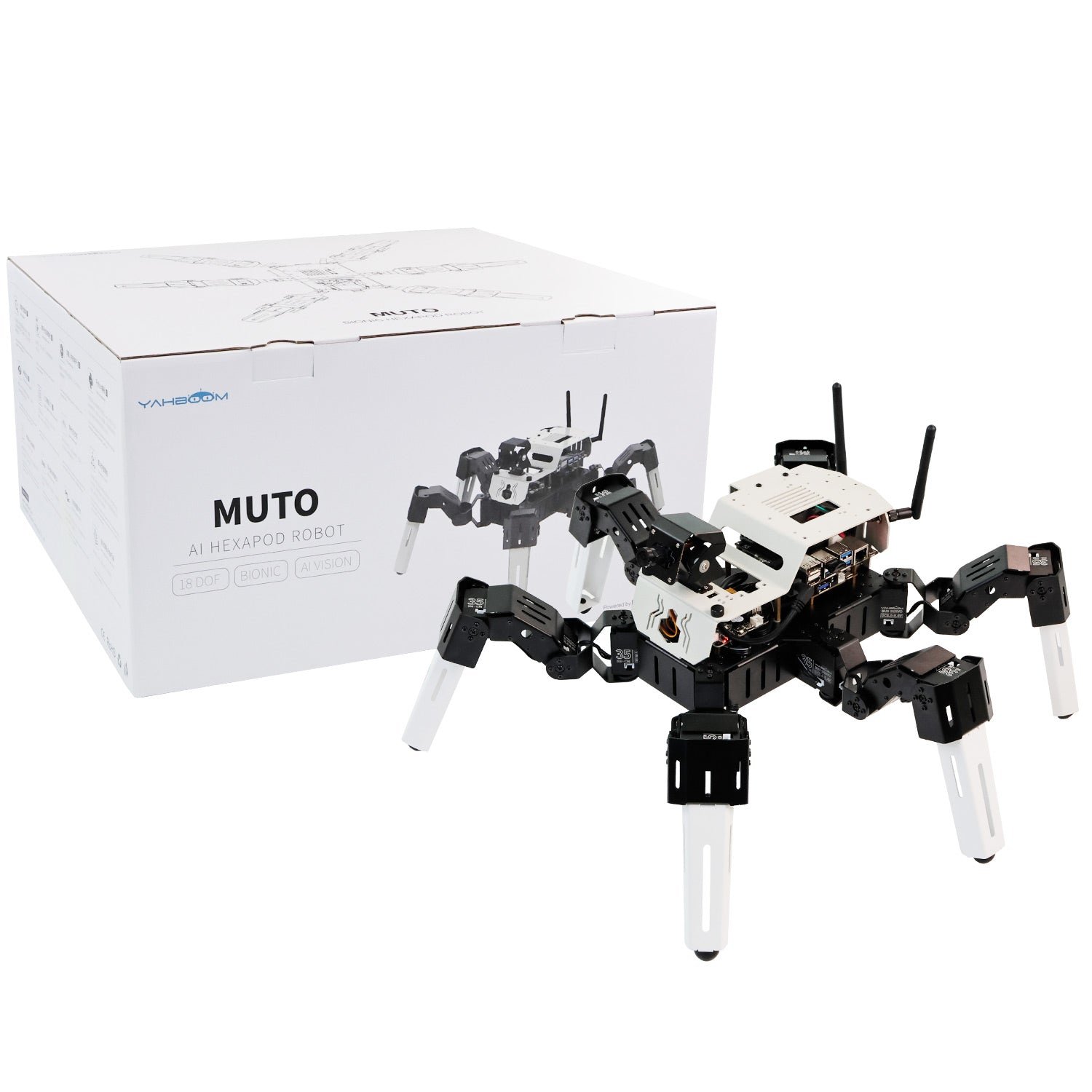 Robot Hexápodo Yahboom Muto S2 (18 GDL) 2