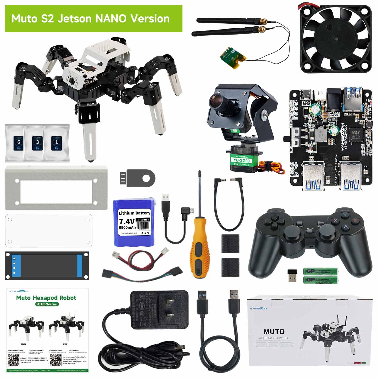 Robot Hexápodo Yahboom Muto S2 (18 GDL) 6