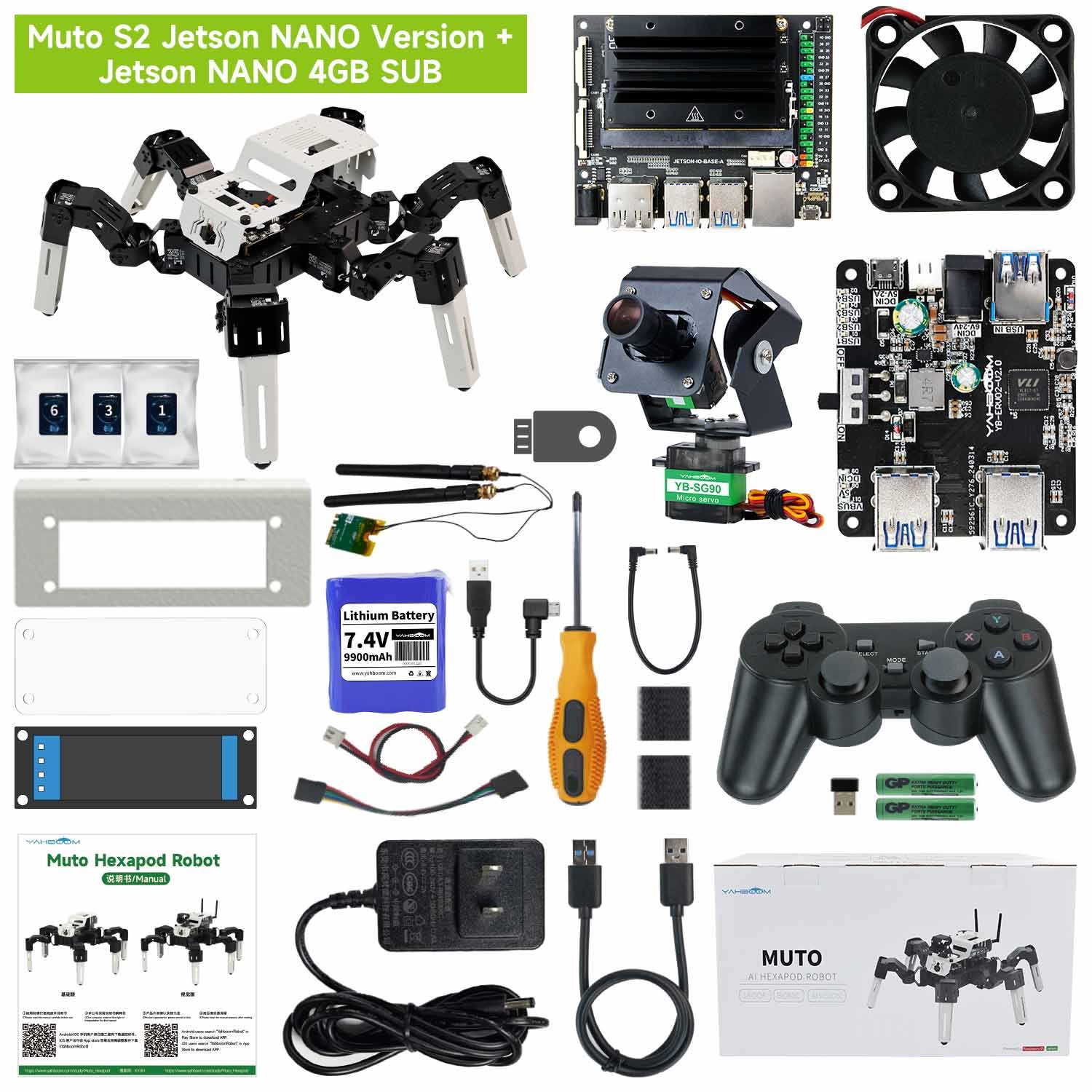 Robot Hexápodo Yahboom Muto S2 (18 GDL) 5