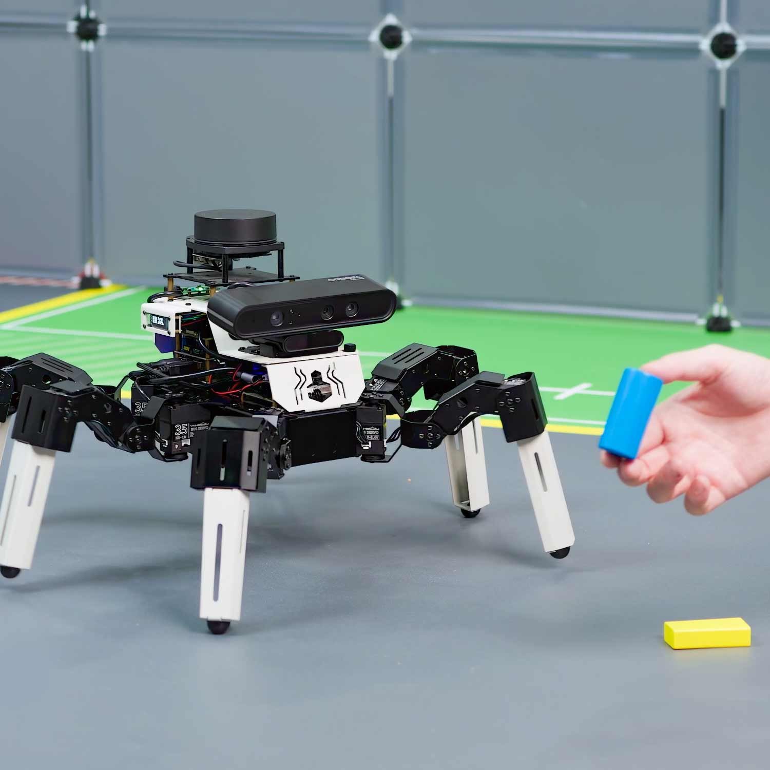 Robot Hexápodo Yahboom Muto RS (18 GDL, ROS2) 2