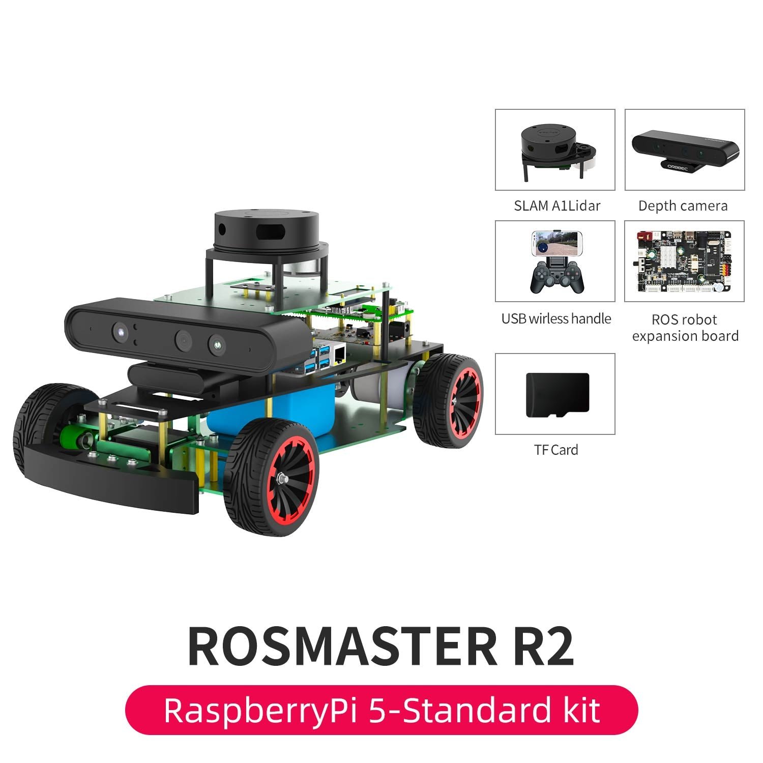 Robot Yahboom ROSMASTER R2 (Dirección Ackermann) 4