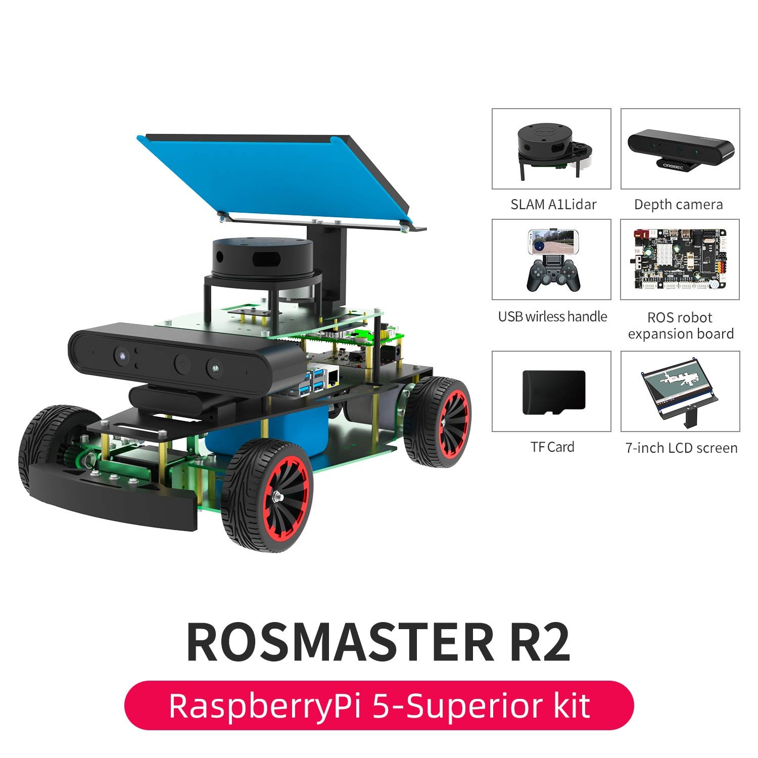 Robot Yahboom ROSMASTER R2 (Dirección Ackermann) 5