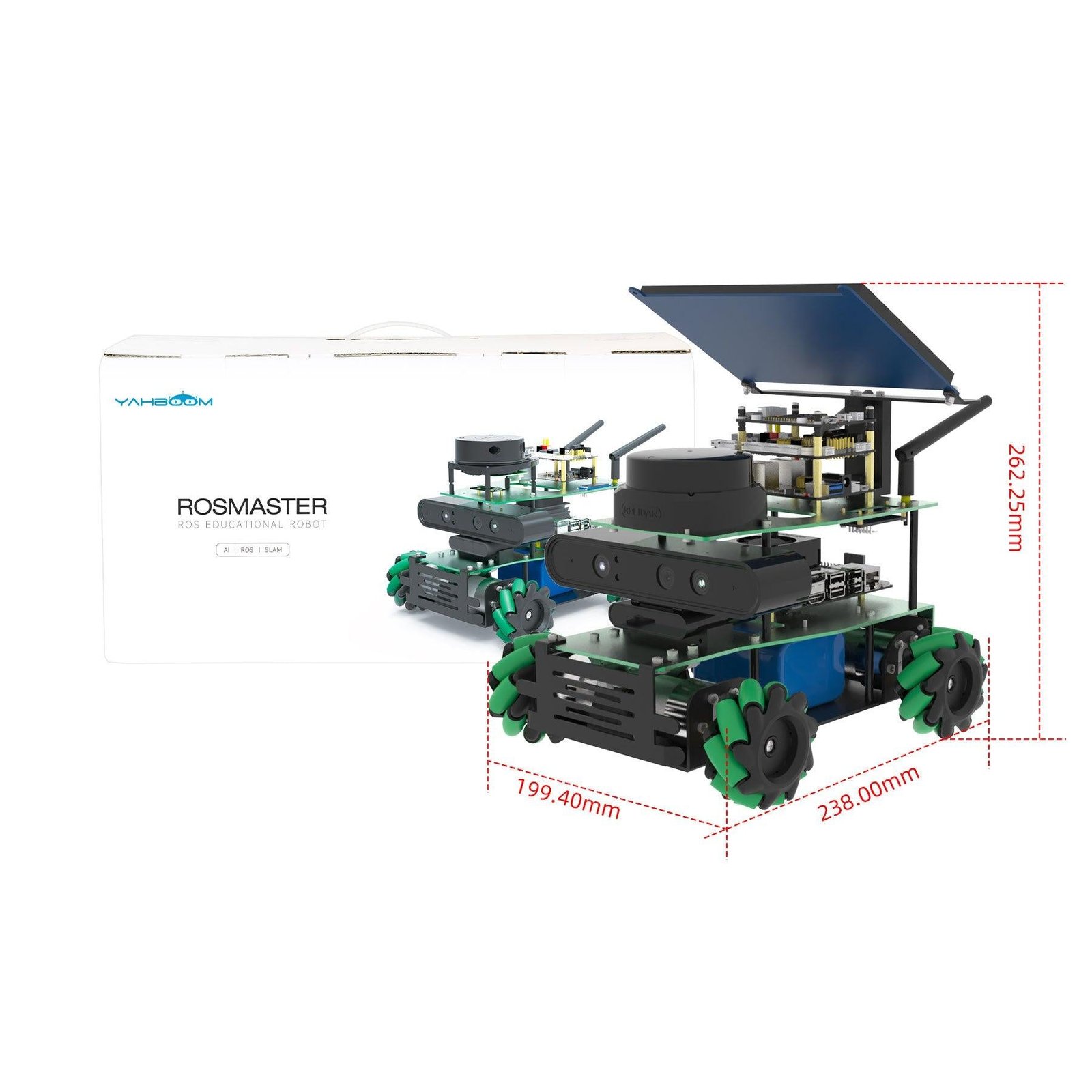 Robot Yahboom ROSMASTER X3 (Ruedas Mecanum) 2