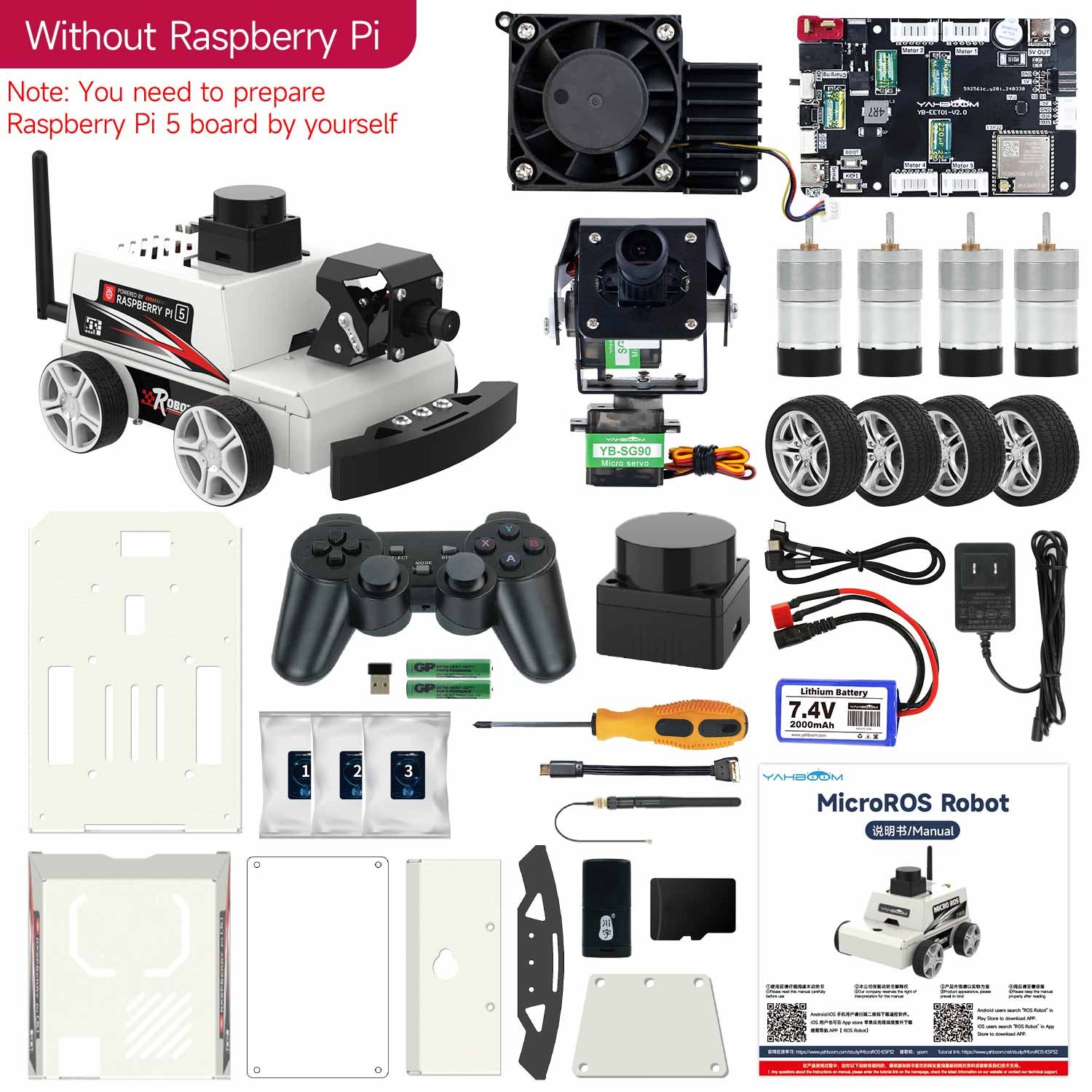 Robot Yahboom MicroROS-Pi5 (ROS2) 4
