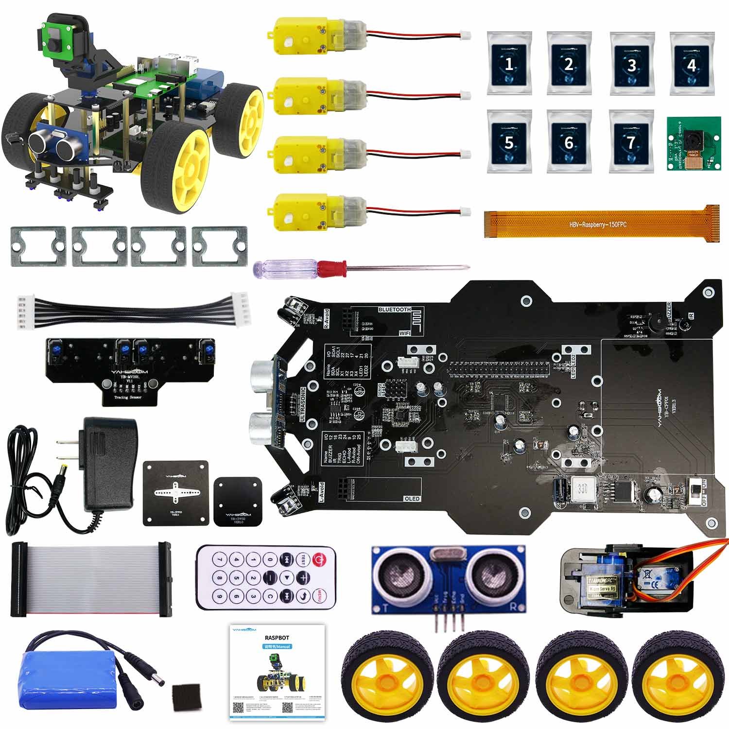 Robot Yahboom Raspbot (visión IA, FPV) 3