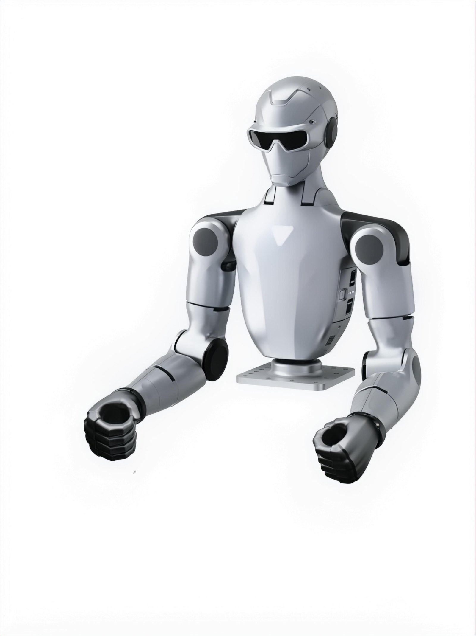 Unitree R1-A: torso sobre soporte fijo